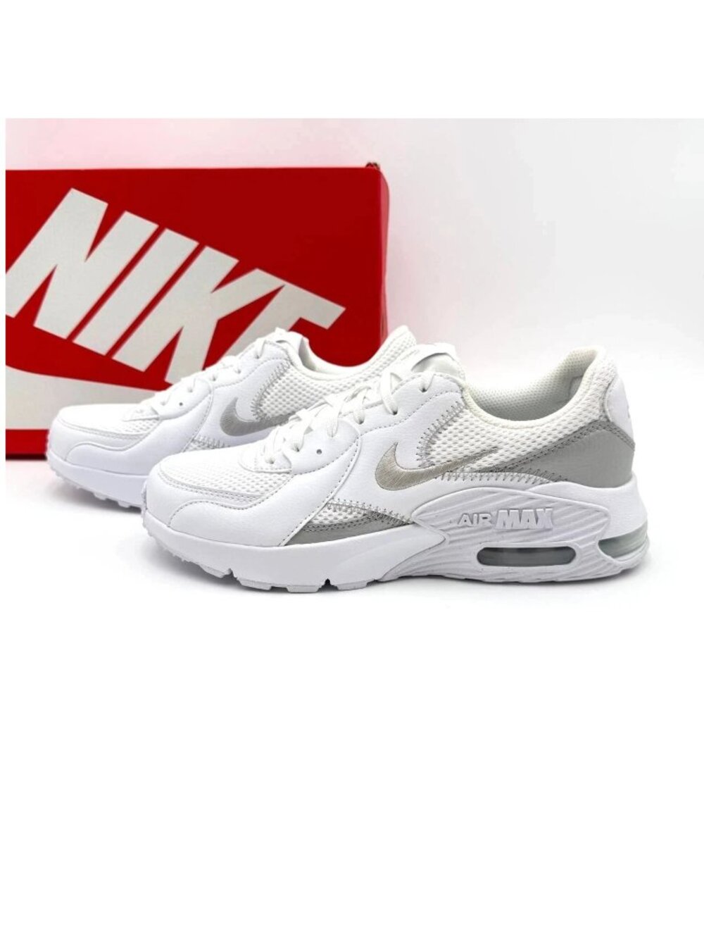 Share Nike Air Max Excee Women's Sneakers White Metallic Platinum CD5432-121